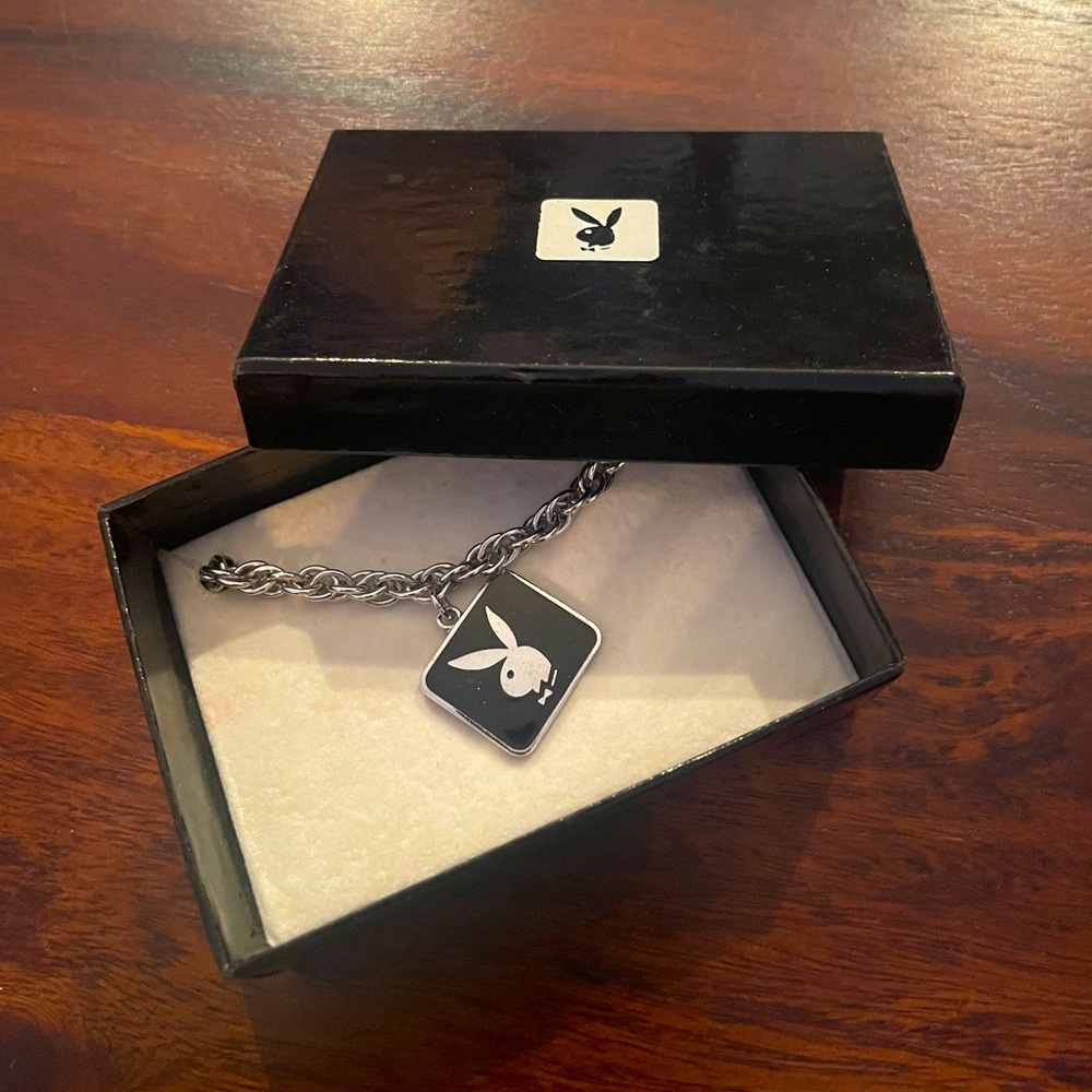 Rare Playboy Original Vintage 1963 Black Enamel Bracelet
